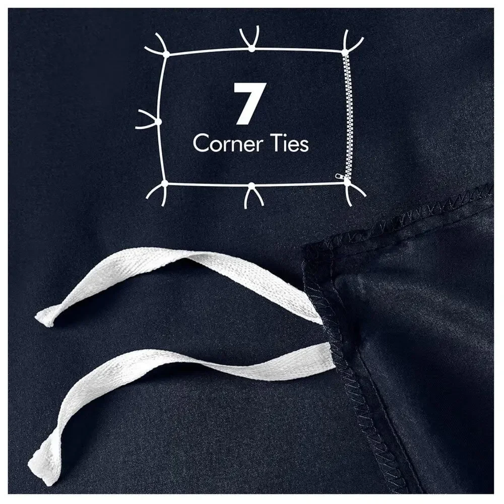 Utopia Bedding Twin Duvet Cover Set 2 Piece Navy Brushed Microfiber New